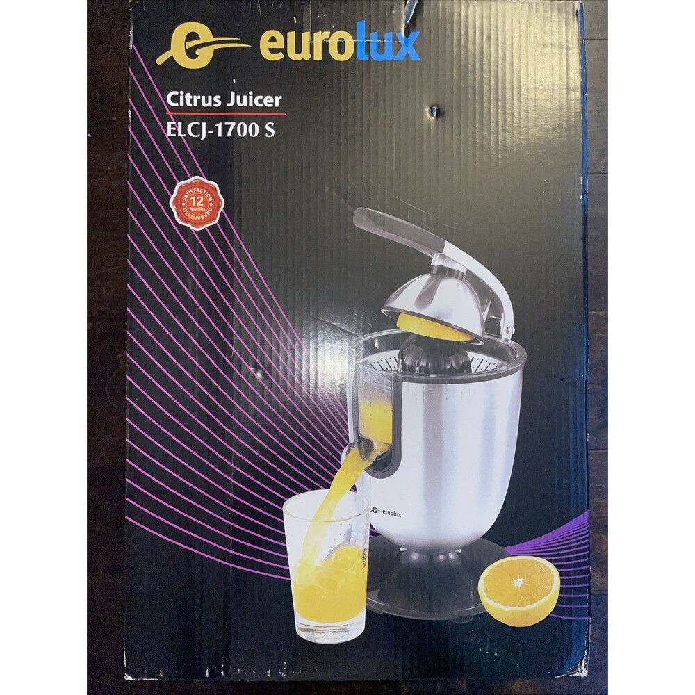 [NEW] Eurolux ELCJ-1700 S Electric Citrus Juicer 120V 12 Month Satisfactory